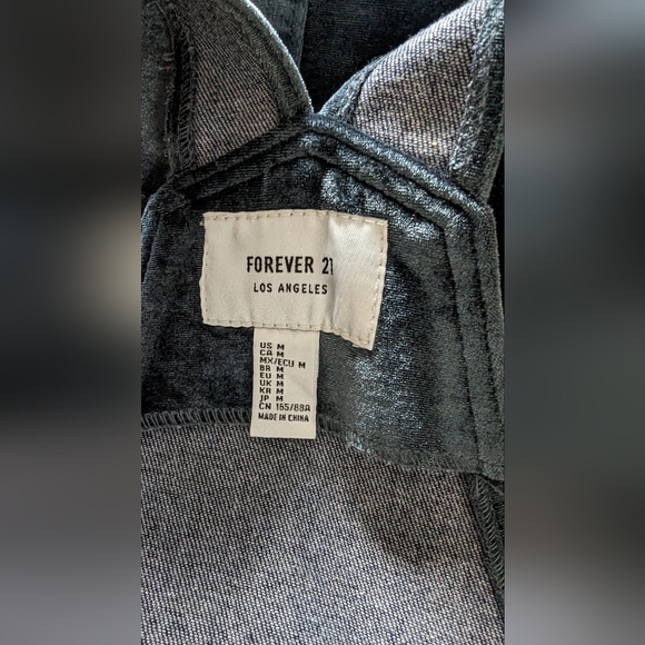 Overall Dress, Blue Mini Dress, New - Picture 4 of 4